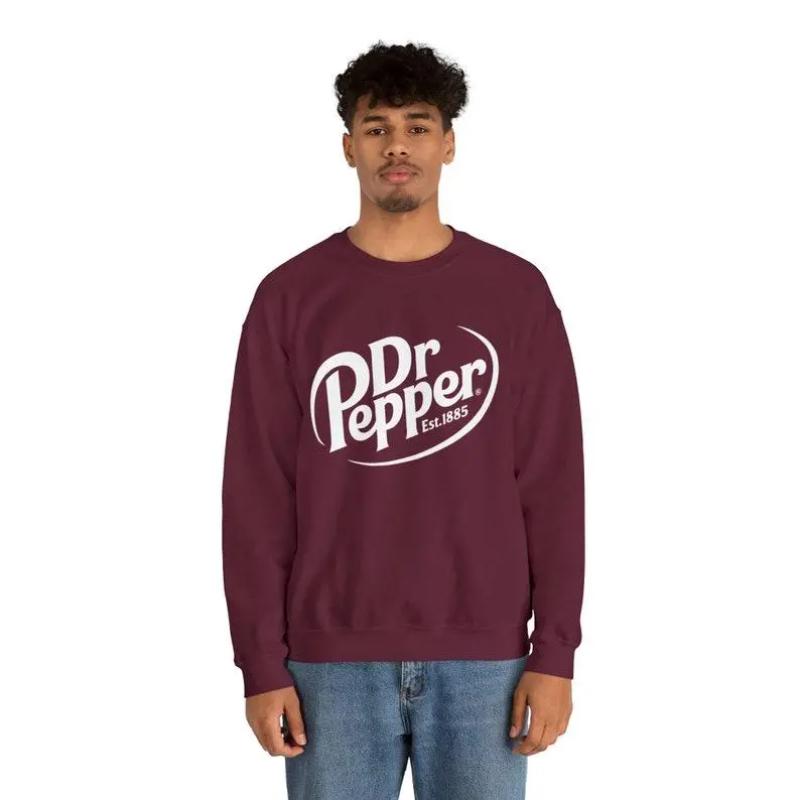 Dr. Pepper Unisex Crewneck Sweatshirt Top Womenswear Casual Clothing streetwear Top