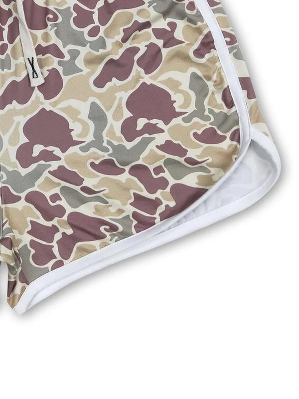 Adult women's Camo print casual shorts