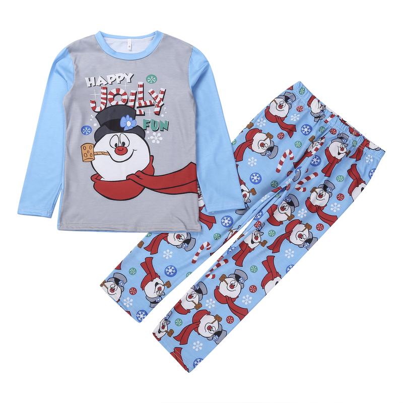 Family Matching Christmas Snowman Pajamas Set PJs Xmas Gift Sleepwear Nightwear Outfit Clothes