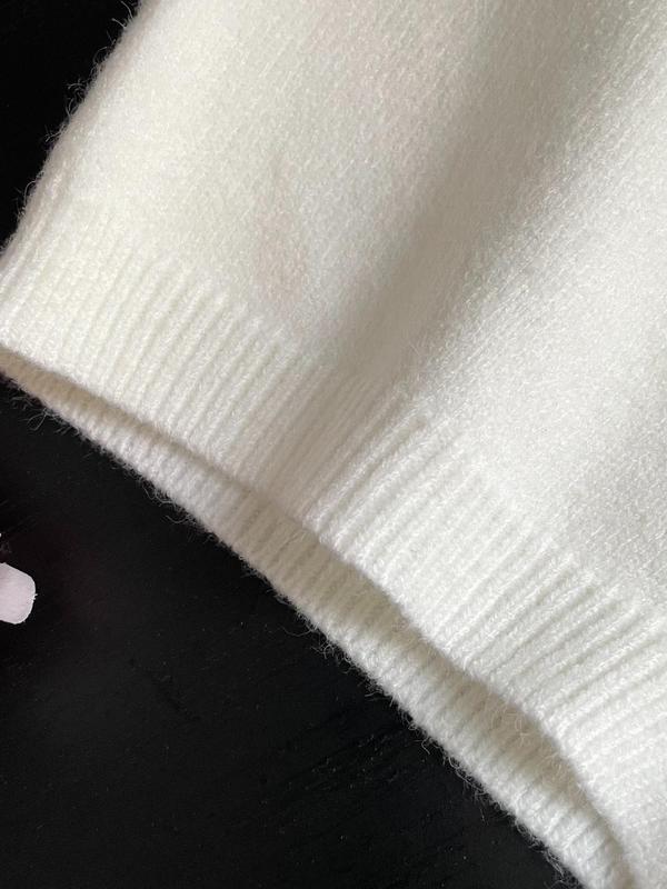 Women's Solid Color Drawstring Plush Crop Knit Shorts, Casual Comfy High Waist Knit Shorts for Daily Wear, Ladies Knitwear for All Seasons