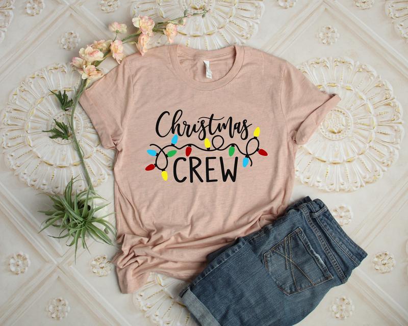 Christmas Crew Shirt – Family Holiday Season T-Shirt, Christmas Party Tee, Xmas Gift Shirt coquette christmas
