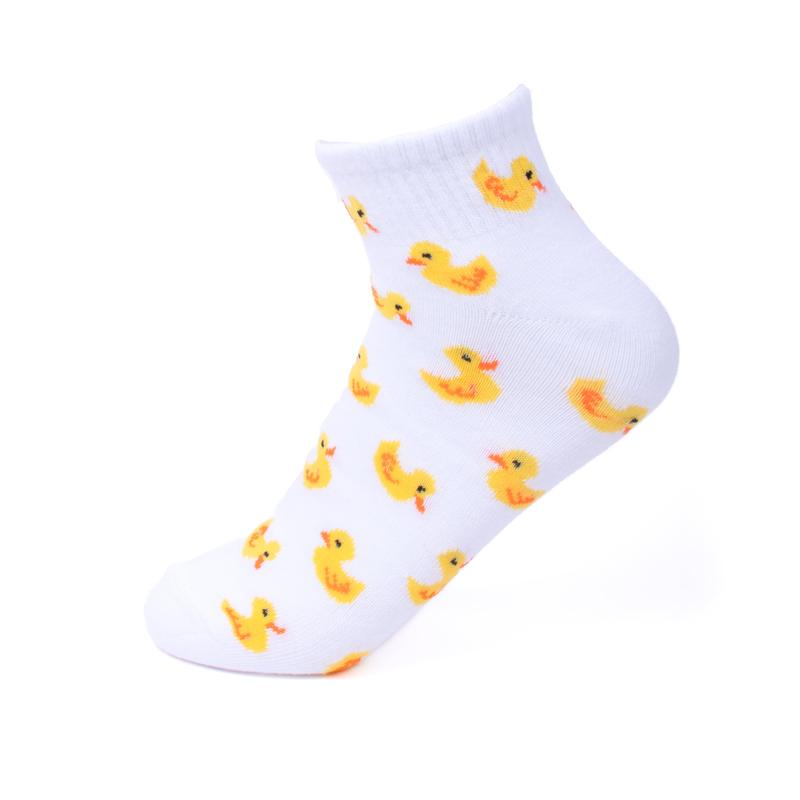 Ladies' Assorted Low-Cut Duck 6 pre-pack Ribbed Socks-LN6F1645