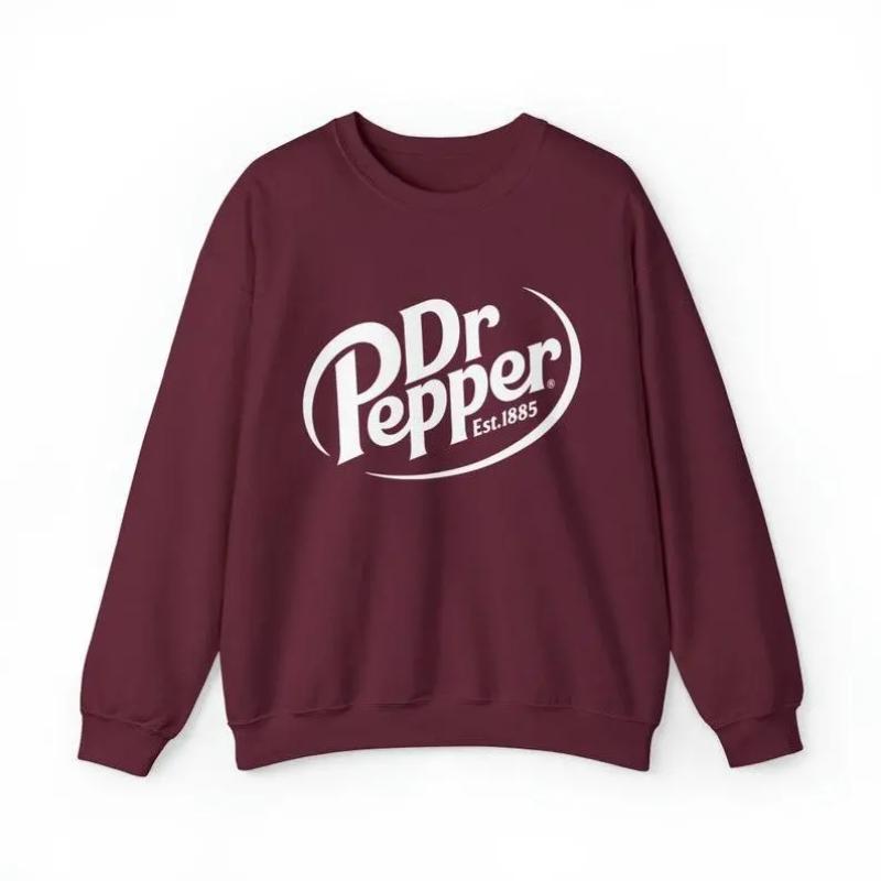 Dr. Pepper Unisex Crewneck Sweatshirt Top Womenswear Casual Clothing streetwear Top
