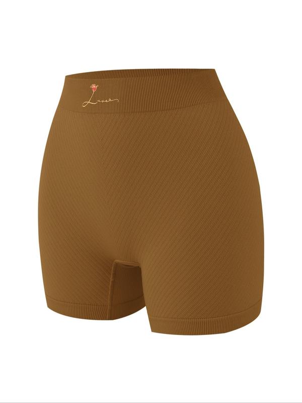  Floral Embroidered Boyshorts, Soft Comfy Breathable Seamless Knicker for Daily Wear, Women's Underwear for All Seasons