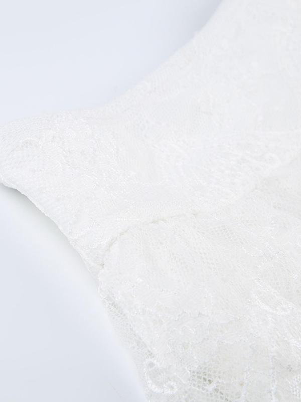 Women's Solid Contrast Floral Lace Sheer Tiered Layer Skirt without Belt, Y2k Fashion Casual Mini Skirt for Daily Outdoor Wear, Ladies Bottoms for Summer