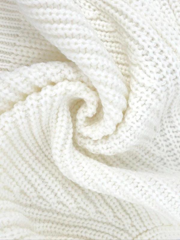 Women's Solid Raglan Sleeve Crop Sweater Cardigan, Casual Long Sleeve Open Front Knitwear for Fall & Winter, Fashion Ladies' Knit Clothing for Daily Wear