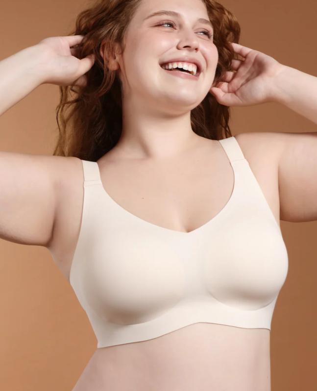 Comfelie Zero Gravity Sculpt Seamless T-Shirt Bra Tensile Cup Technology Breathable Easy-Adjust Pads