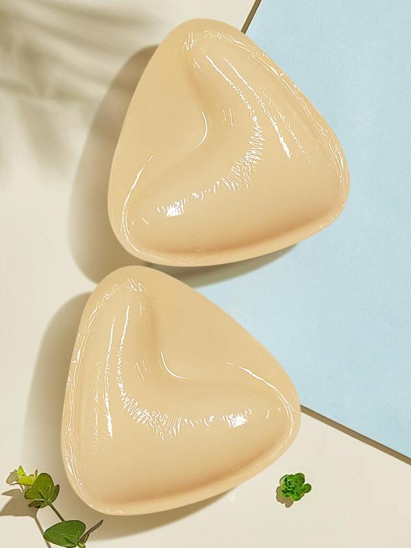 Women's Solid Color Triangle Shaped Silicone Nipple Cover, Breathable Comfortable Reusable Nipple Cover for Daily Wear, Bra Pad, Lingerie Accessories for Women