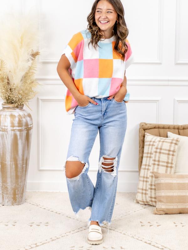 Bad Reputation Distressed Crop Flare Jeans
