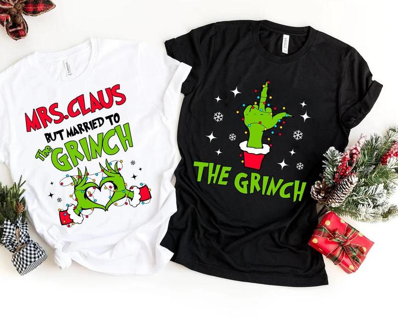 I Love Matching Christmas Shirts- But I Don't Matching Sweatshirts, Griinnch Christmas Sweater, Funny Couple Christmas Gift, Merry Grininchmas
