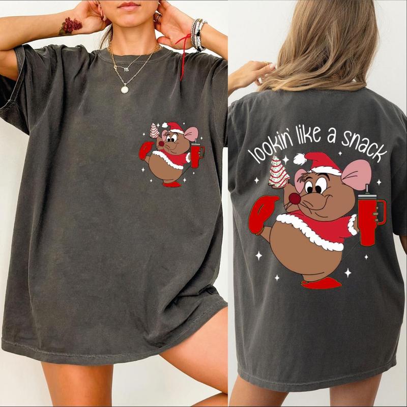 Cute Gus Gus   Shirt, Looking Like A Snack Christmas Shirt, Family Christmas Shirt, #Diisneey Christmas Shirt, CRT140 OKT9X